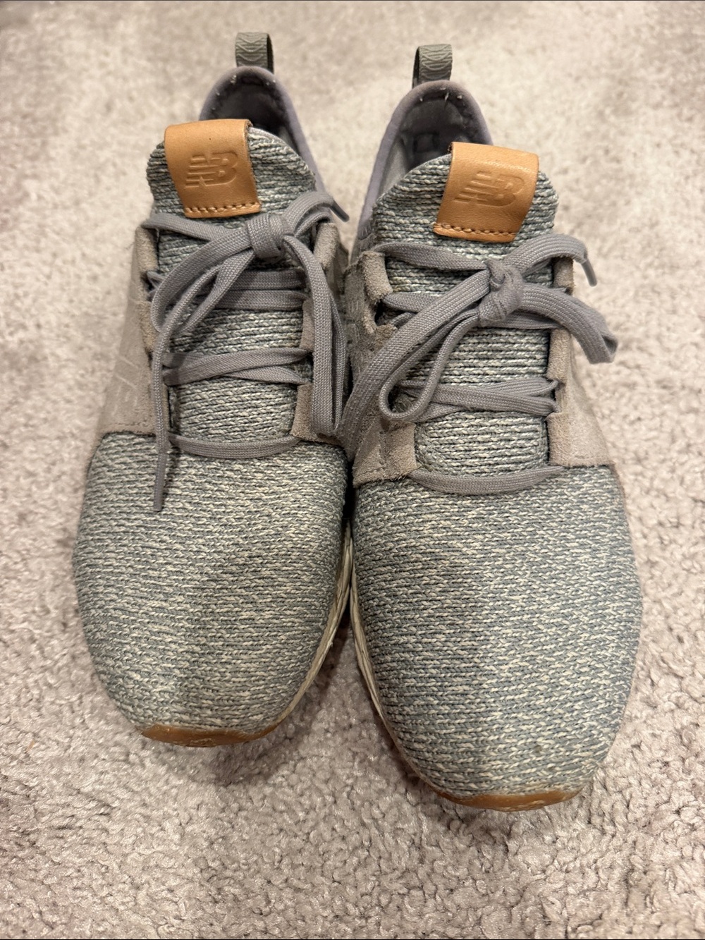 New Balance Women’s Grey Knit Sneakers